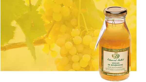 Le verjus (vinaigre, eau et sel)